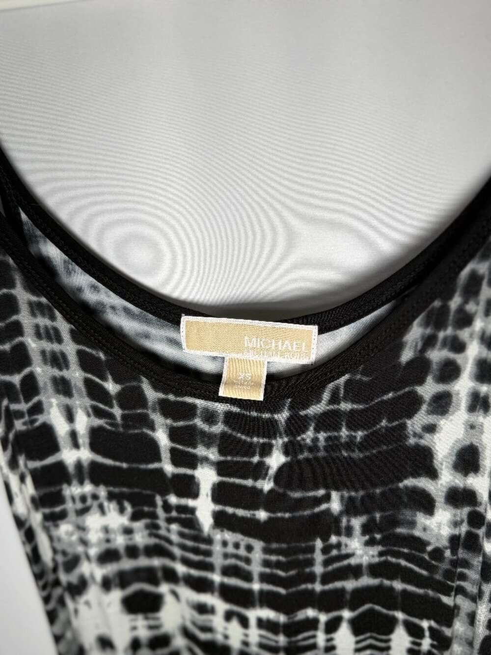 Michael Kors Jersey Black White Print Maxi Size XS MSRP $128